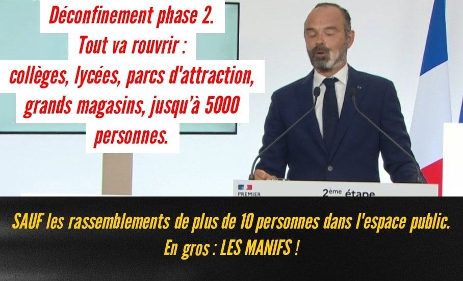 Déconfinement, tout est autorisé sauf les manifestations