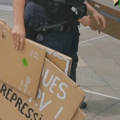 La police empêche à nouveau une action de BDS à Montpellier