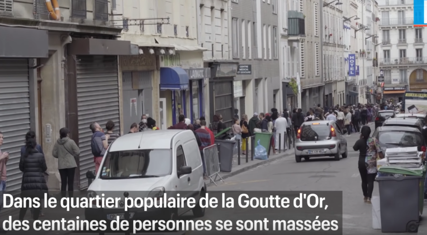 La police interrompt une distribution de masques gratuits qui est victime de son succès