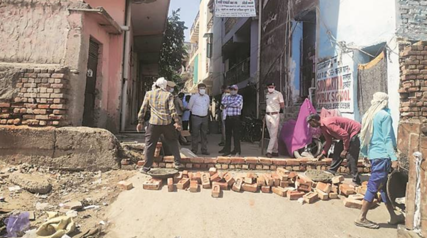 La reconstruction du mur