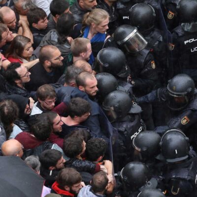 Répression du référendum d'indépendance catalan (archive)