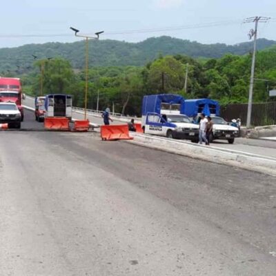Blocage d'une route au Mexique ce lundi