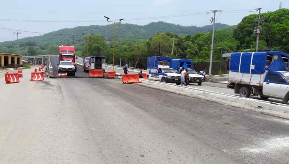 Blocage d'une route au Mexique ce lundi