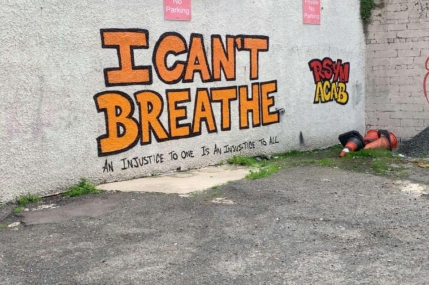 La fresque en mémoire de George Floyd réalisée en Irlande