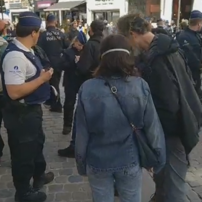 La police nasse des manifestant·es anti 5G