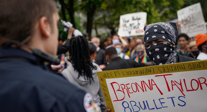 Manifestation consécutive au meurtre de Breonna Taylor