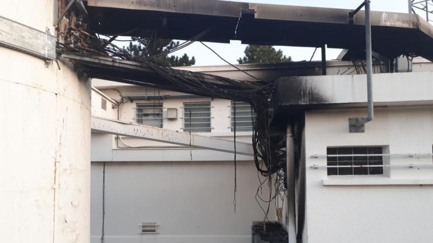 Le relais TDF incendié