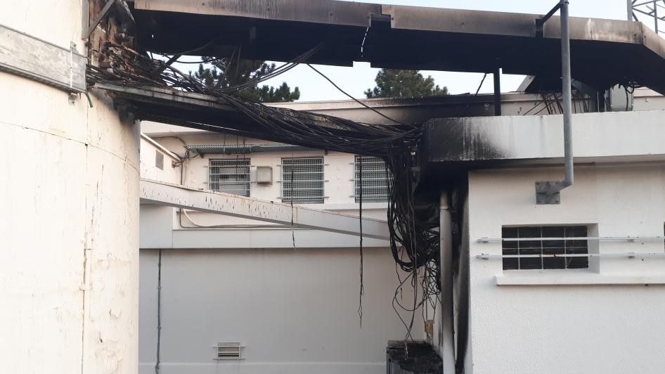 Le relais TDF incendié