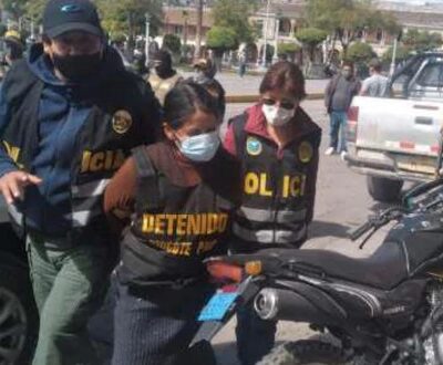 Arrestation de Paulina Pinco Huamán