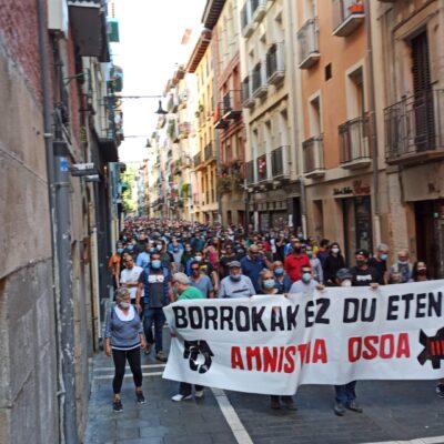 Manifestation du Mouvement Pro-Amnistie et Contre la Répression