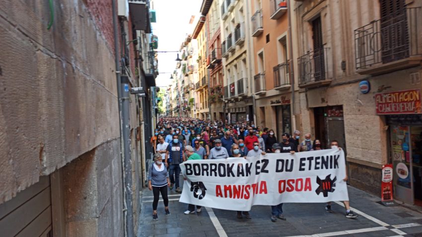 Manifestation du Mouvement Pro-Amnistie et Contre la Répression