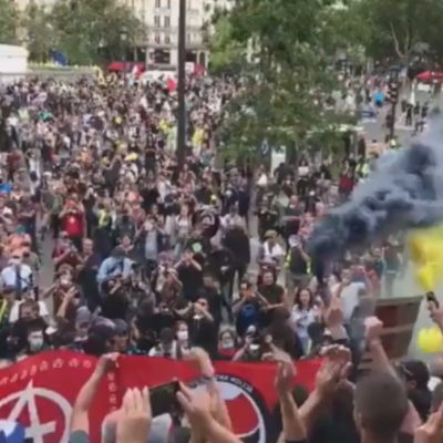Manifestations, affrontements et arrestations à l'occasion du 14 juillet à Paris