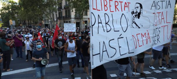 Rassemblements de soutien à Pablo Hasél dans plusieurs villes