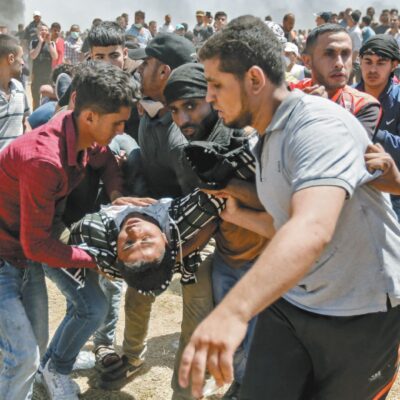 Manifestant abattu lors d'une Marche pour le retour (archives)