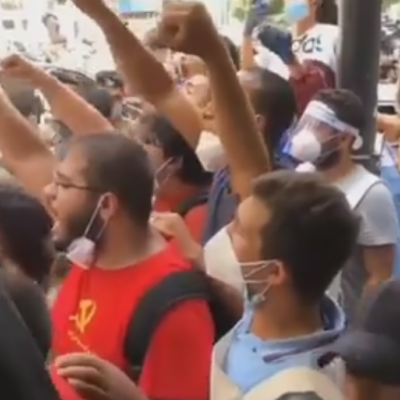 Macron interpellé par la population de Beyrouth qui réclame la libération de George Abdallah