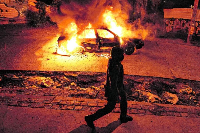 Les affrontements de Santiago