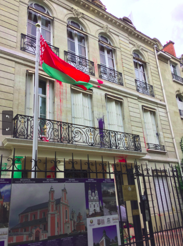 L'ambassade de Biélorussie à Paris