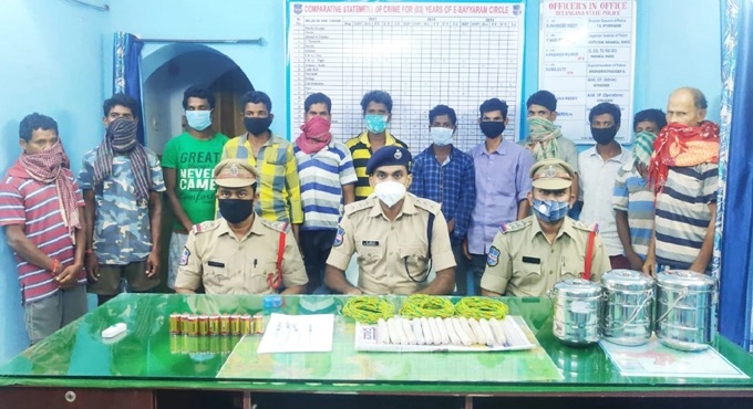 Les arrestations du Bhadradri-Kothagudem