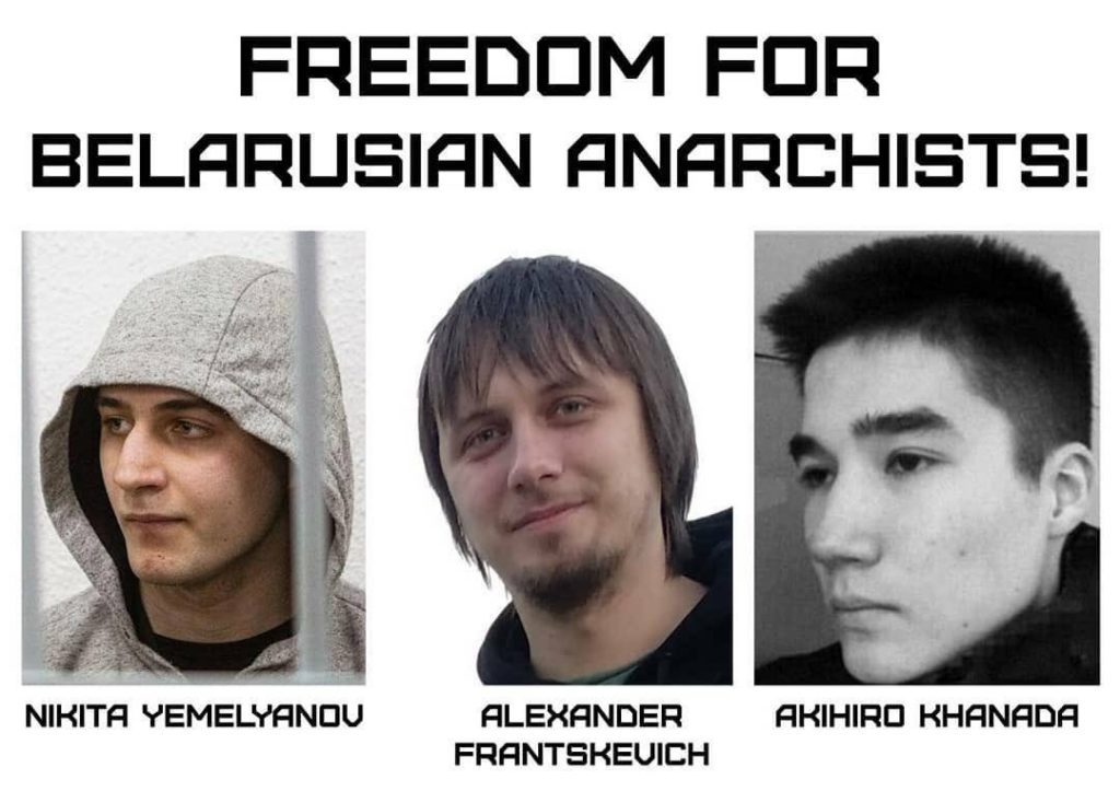 Les anarchistes emprisonnés en Biélorussie