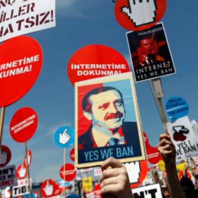 Manifestation contre la censure d'internet en Turquie (archive)