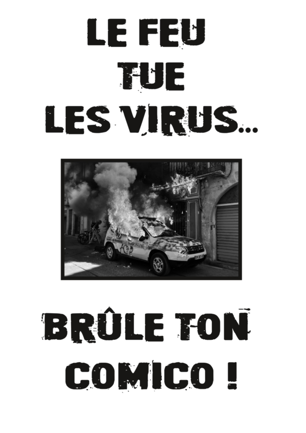 Une des affiches collées par les 7 militant·e·s