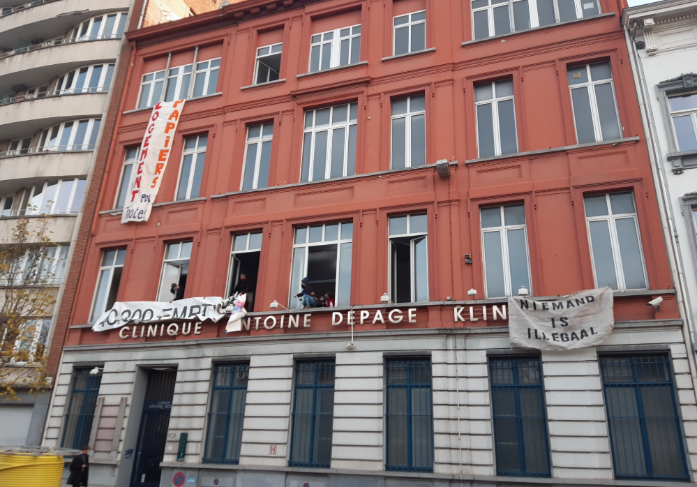 Ouverture d'une occupation à Saint-Gilles