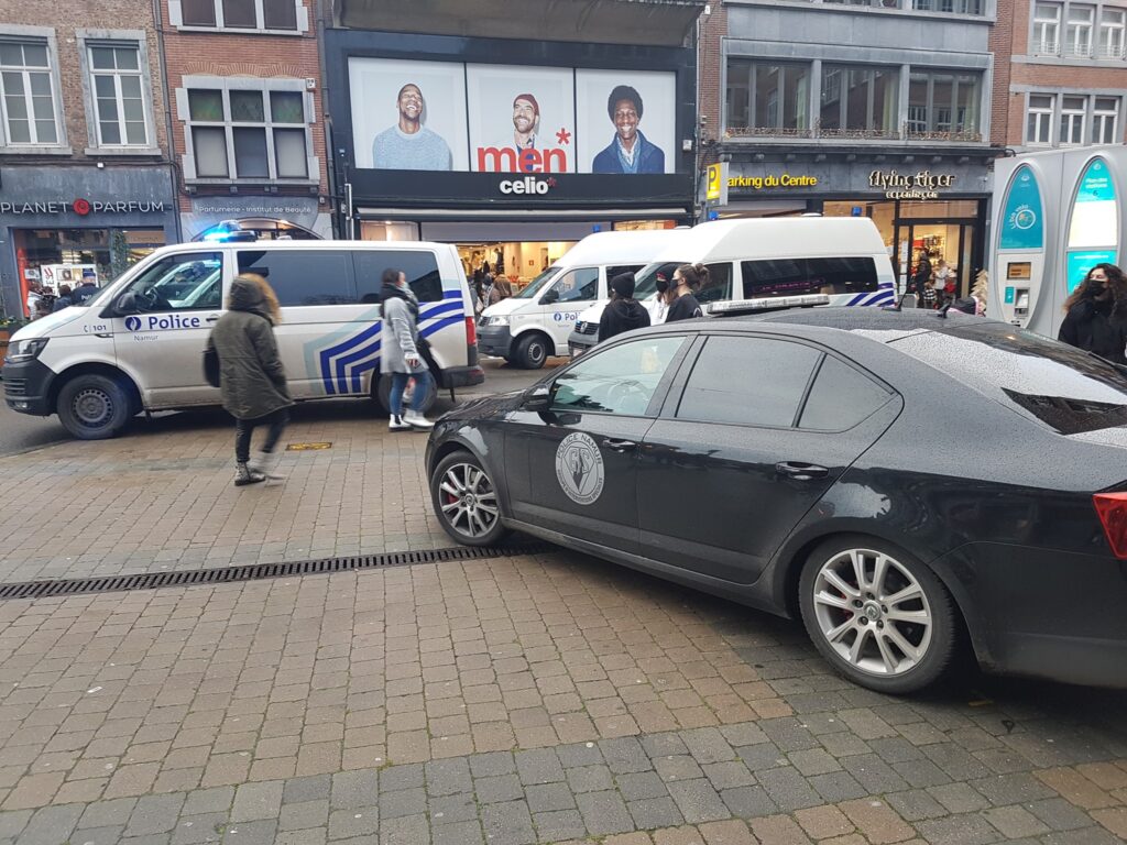 Répression d'une manifestation de Gilets Jaunes à Namur