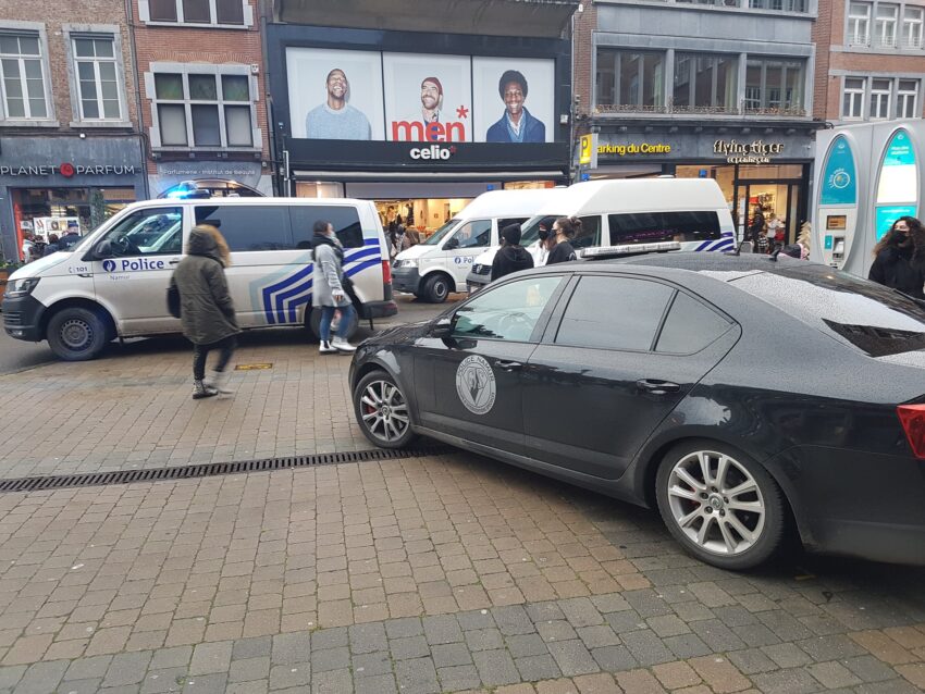 Répression d'une manifestation de Gilets Jaunes à Namur