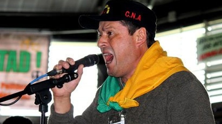 Robert Daza, fondateur du "Coordinador Nacional Agrario" (CNA)