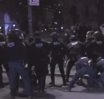 Répression d'une manifestation en hommage à Martin Luther King