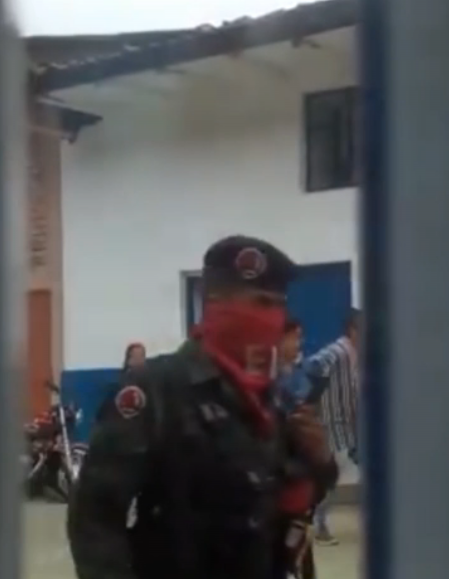 Une patrouille de l'ELN dans la municipalité de Saint-Sébastien