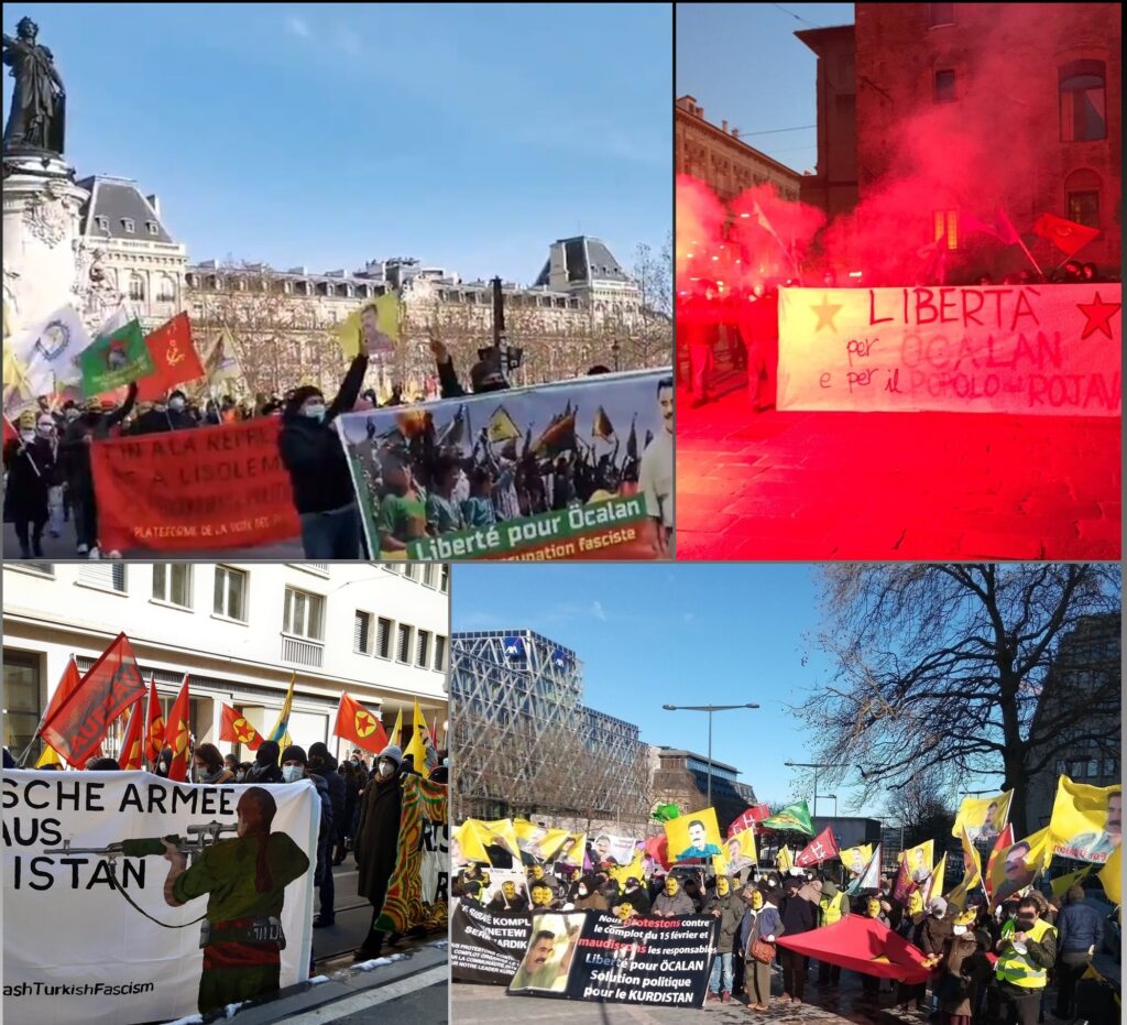 Manifestation du 12 février 2021 (Pour A. Öcalan et le soutien à Gara)