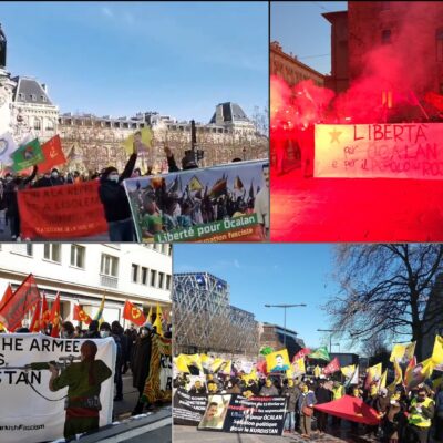 Manifestation du 12 février 2021 (Pour A. Öcalan et le soutien à Gara)