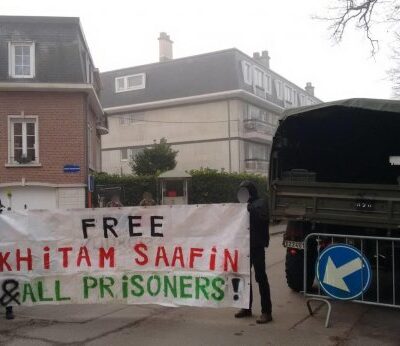 Action de solidarité avec Khitam Saafin, prisonnière féministe palestinienne