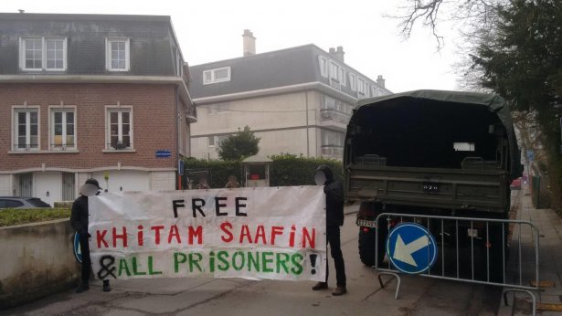 Action de solidarité avec Khitam Saafin, prisonnière féministe palestinienne