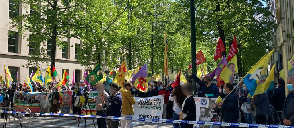 Manifestation NATO-US à Bruxelles