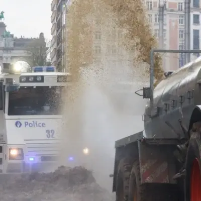 Affrontements entre des agriculteurs/agricultrices et la police (26/03/2024)