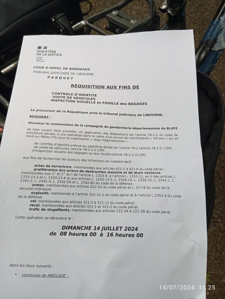 La réquisition du parquet de Bordeaux