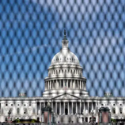 Les forces de l'ordre avaient considérablement renforcé la sécurité autour du Capitole pour préparer la venue de Netanyahu