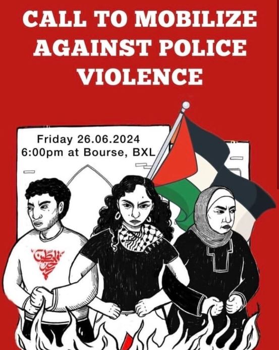 Manifestation contre la répression du mouvement palestinien à Bruxelles