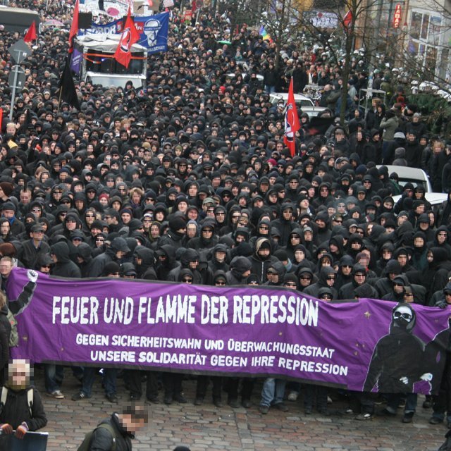 Manifestation antirépression à Hambourg (1986)