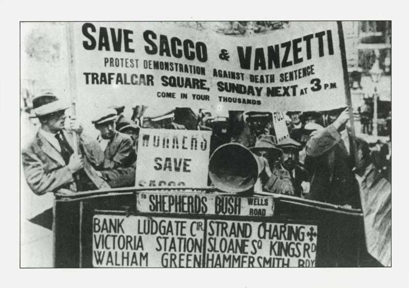 Manifestation Sacco et Vanzetti