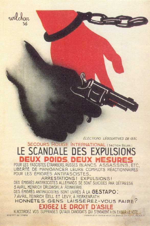 Affiche de la section belge