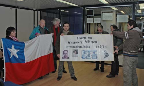 Rassemblement pour les prisonniers chiliens