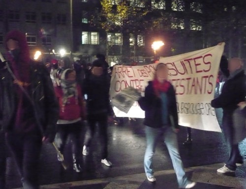 Rassemblement pour les manifestants de Vichy
