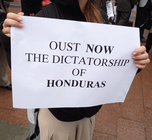 Solidarité avec le peuple hondurien
