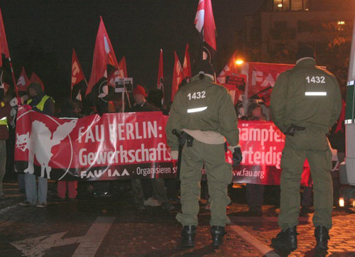 Manifestation de soutien à la FAU Berlin