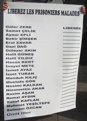 Rassemblement pour les prisonniers turcs