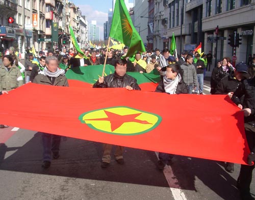 Manifestation pour le PKK