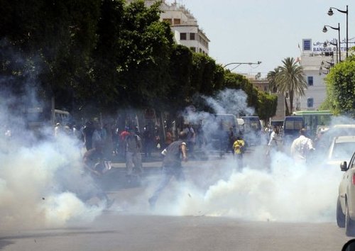 Manifestation à Tunis